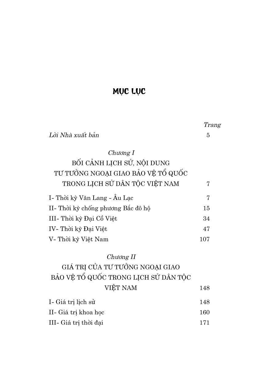Tư tưởng ngoại giao bảo vệ Tổ quốc trong lịch sử dân tộc Việt Nam (từ thuở lập nước đến năm 1930) (Sách chuyên khảo)