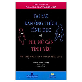 Sách - Tại Sao Đàn Ông Thích Tình Dục Và Phụ Nữ Cần Tình Yêu - Nhân Trí Việt