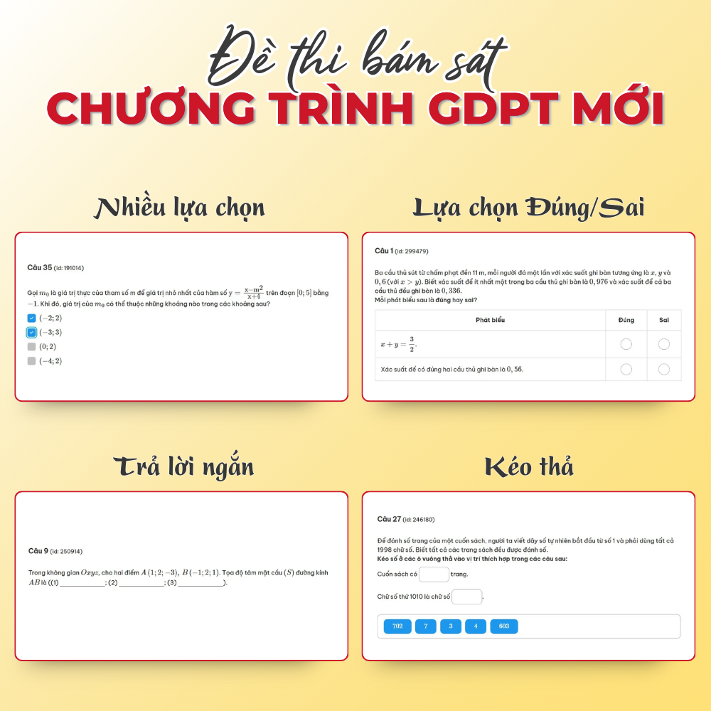 Tốc chiến luyện đề đánh giá tư duy (Theo cấu trúc đề thi của Đại học Bách Khoa Hà Nội)