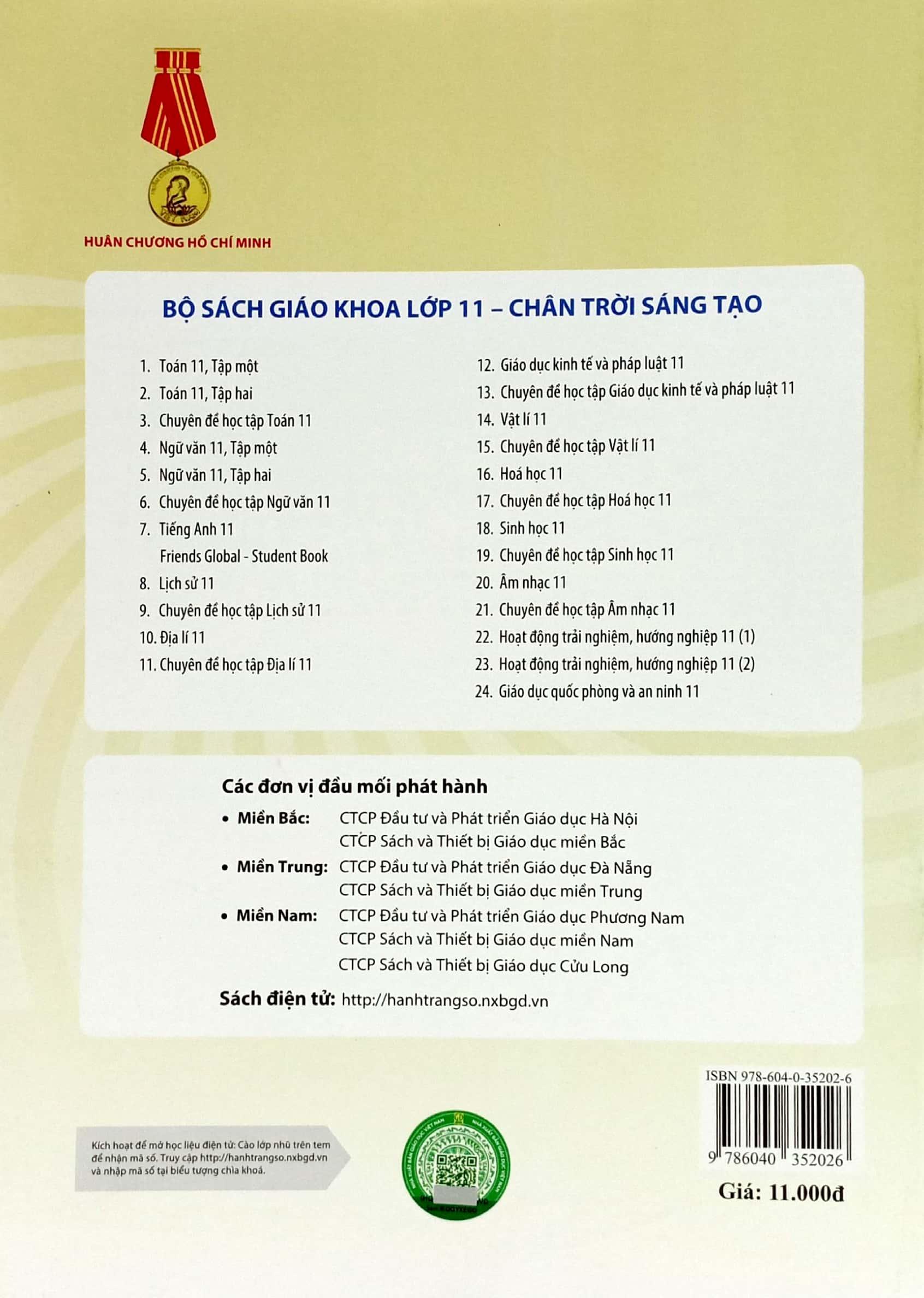 Chuyên Đề Học Tập Giáo Dục Kinh Tế Và Pháp Luật 11 (Chân Trời Sáng Tạo) (2023)
