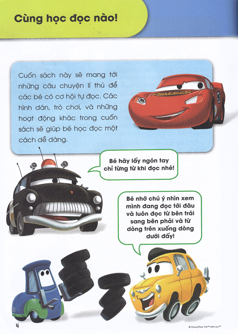 Sách - Các Kĩ Năng Học Tập Của Disney - Cùng Học Đọc Và Đọc Hiểu Tập 1 (5-6 Tuổi)