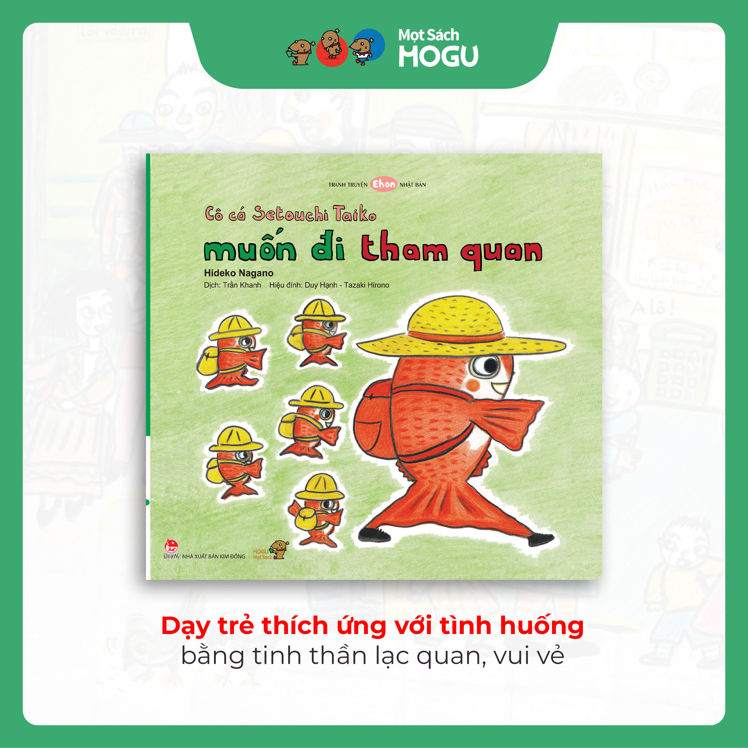Truyện Ehon bé 3-4-5 tuổi - Bộ 4 cuốn Cô cá Taiko nhí nhảnh