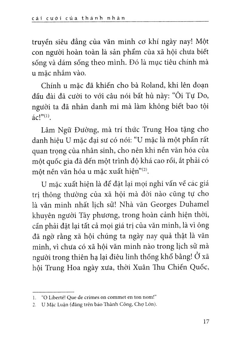 Cái Cười Của Thánh Nhân (Ts Thu Giang)(Tái Bản)