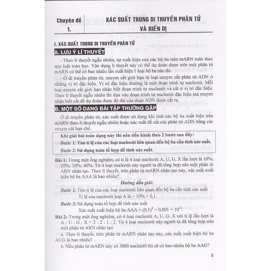 Sách - Phương pháp giải toán Xác suất Sinh học (Dùng chung cho các bộ SGK)