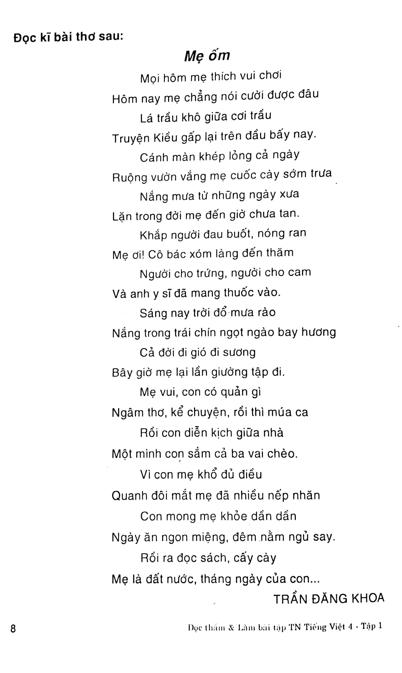 Đọc Thầm Và Làm Bài Tập Trắc Nghiệm Tiếng Việt 4 - Tập 1