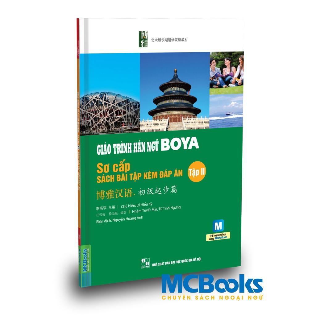 Sách - Giáo Trình Hán Ngữ Boya Sơ Cấp 2 - Sách Bài Tập Kèm Đáp Án - MCBooks