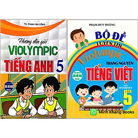Sách - Combo hướng dẫn giải violympic Tiếng anh 5+Tiếng việt 5 (bộ 2cuốn) (HA)