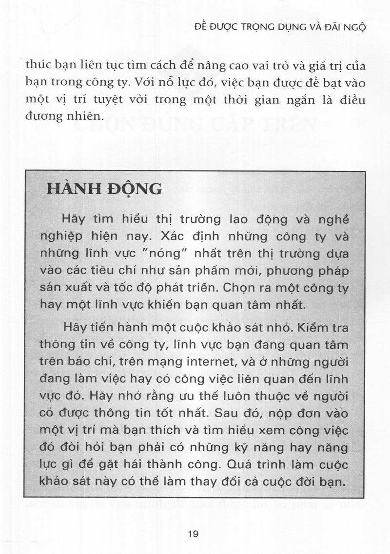 Để Được Trọng Dụng & Đãi Ngộ (Tái Bản 2016)