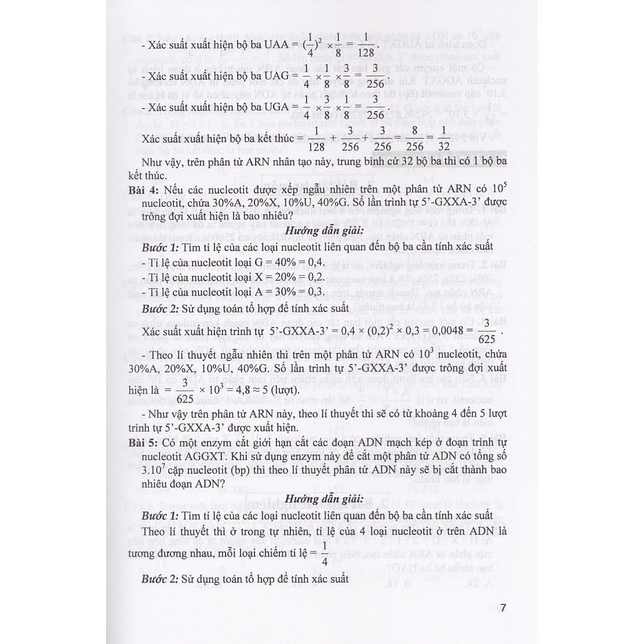 Sách - Phương pháp giải toán Xác suất Sinh học (Dùng chung cho các bộ SGK)