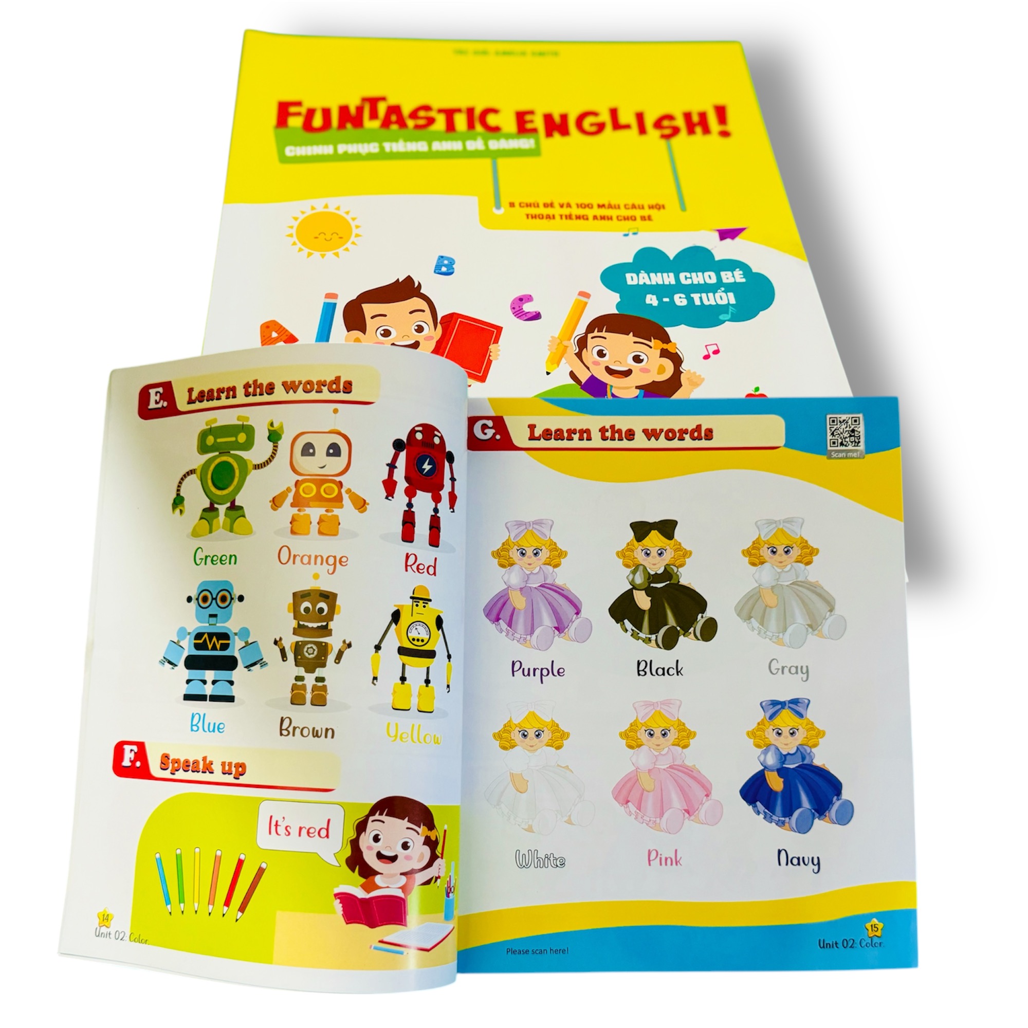 Sách- Chinh Phục Tiếng Anh dễ dàng (dành cho bé 4 - 6 tuổi) Funtastic English