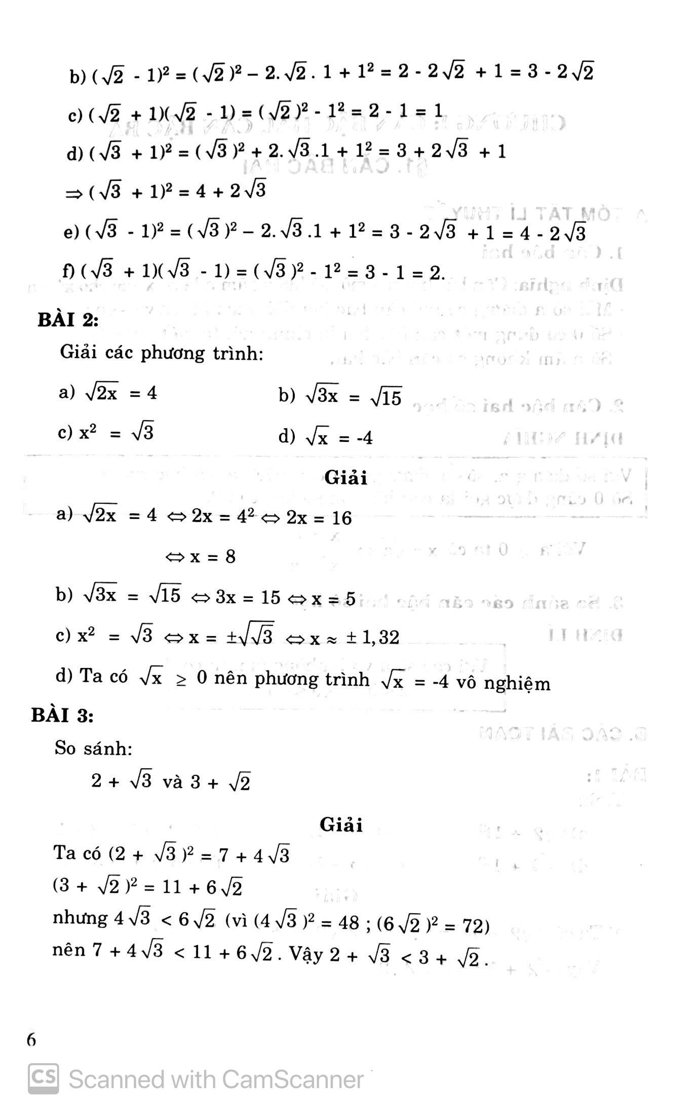 Luyện Thi Toán Đại Số Lớp 9
