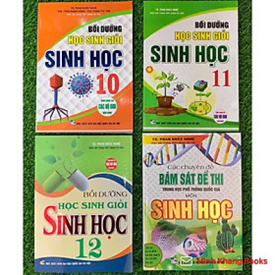 Sách - Combo Bồi Dưỡng Học Sinh Giỏi Sinh Học 10 - 11 - 12 +Các Chuyên Đề Bám Sát Đề Thi THPT Quốc Gia Môn Sinh Học (HA