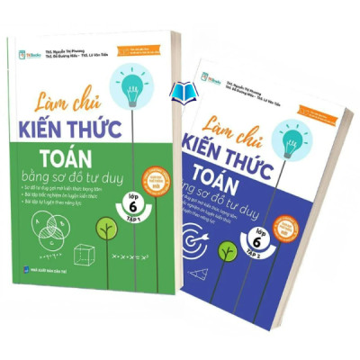 Sách - Combo/Lẻ Làm chủ kiến thức bằng sơ đồ tư duy lớp 6 Toán - Ngữ Văn - Tiếng Anh