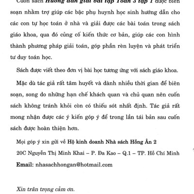Hướng Dẫn Giải Bài Tập Toán 3 - Tập 1 (Bám Sát SGK Chân Trời Sáng Tạo) _HA