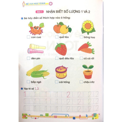 Bé Vào Lớp 1 - Bé Vui Học Toán ( 5 - 6T) - Bản Quyền