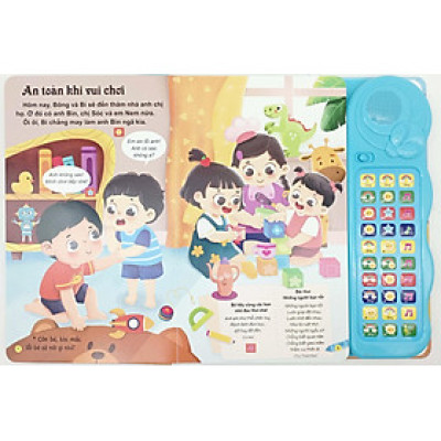 Tủ Sách Tương Tác - Sách Âm Thanh - Bé Học Nói - Phiên Bản Đặc Biệt Với 30 Nút Bấm
