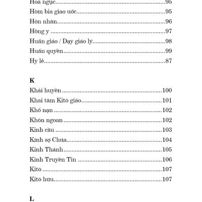 TỪ NGỮ GIẢN LƯỢC – Tìm Hiểu Đức Tin – Giáo Lý – Phụng Vụ