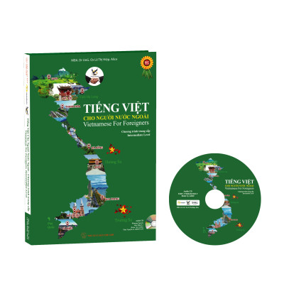 Bộ Sách Tiếng Việt cho người nước ngoài 3 cấp độ Sơ cấp tái bản - Trung cấp (Kèm CD) và Nâng cao (Kèm QR chứa file nghe)