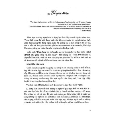 Ứng Dụng Trí Tuệ Nhân Tạo AI Trong Dạy Và Học Môn Vật Lí (Dành Cho Giáo Viên Và Học Sinh - Dùng Chung Cho Bộ SGK) (HA)