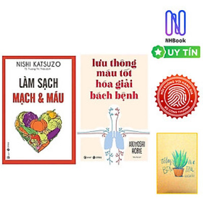 Combo 2 cuốn : Làm Sạch Mạch Và Máu + Lưu Thông Máu Tốt Giải Hóa Bách Bệnh