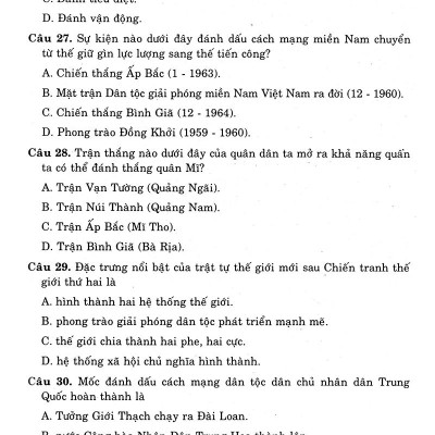 36 Bộ Đề Trắc Nghiệm Ôn Thi Trung Học Phổ Thông Quốc Gia 2019 - Khoa Học Xã Hội