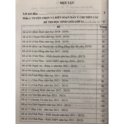 Sách - Tuyển chọn Đề thi học sinh giỏi Lớp 11 Môn Ngữ văn