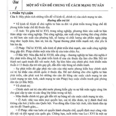 Sách - Trả Lời Câu Hỏi Lịch Sử 11 - Tự Luận Và Trắc Nghiệm (Dùng Chung Cho Các Bộ SGK Hiện Hành)