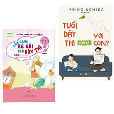 Combo Sách Làm Cha Mẹ Dạy Con Trưởng Thành: Cẩm Nang Bé Gái Tuổi Dậy Thì + Tuổi Dậy Thì Nói Gì Với Con? - (2 Cuốn Sách Hay Nhất / Tặng Kèm Bookmark Greenlife)