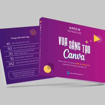 Sách Vua sáng tạo Canva cùng Richdad Lộc kèm video bài giảng