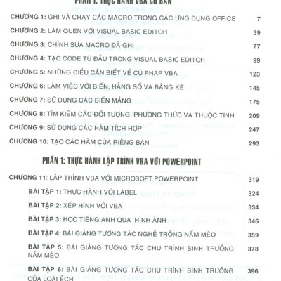 Lập Trình VBA Cho Microsoft Office Dùng Cho Các Phiên Bản 2021-2019-2016 Thực Hành Office Với Các Hướng Dẫn Từng Bước