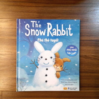 Sách - The Snow Rabbit - Chú Thỏ Tuyết Hình Phủ Nhũ Lấp Lánh - ndbooks