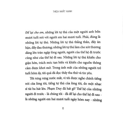 Nói Với Tuổi Hai Mươi  - Thích Nhất Hạnh - Tái Bản