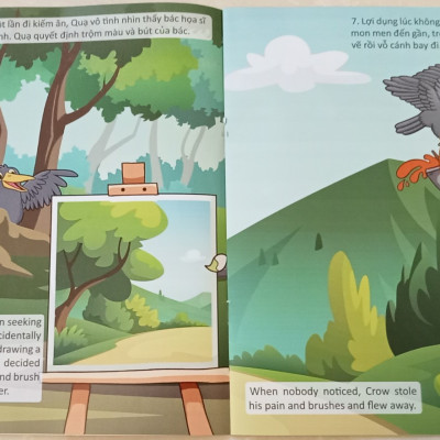 Bộ Tranh truyện thiếu nhi chọn lọc song ngữ Anh - Việt (Túi - 8 quyển)