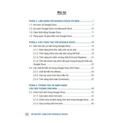 Sách Bí Quyết Làm Chủ Google Docs Ứng Dụng Thực Tế Kèm Video Hướng Dẫn