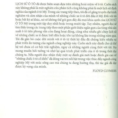 LỊCH SỬ Ô TÔ – Floyd Clymer - Mai Yên Thi dịch - Trường Phương Books - NXB Dân Trí