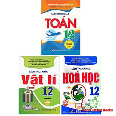 Sách - Combo sách tham khảo Toán 12 + Vật Lí 12 + Hóa Học 12 (Theo chương trình GDPT mới) (HA)