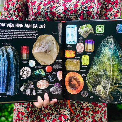 Combo sách Đ.á quý và khoáng sản, Bảng tuần hoàn hóa học - Tổng hợp kiến thức bách khoa cho mọi lứa tuổi - Hiệu sách Genbook, Bìa cứng in màu