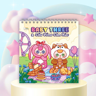 Sách Tô Màu - Baby Three & Cầu Vồng Cảm Xúc - Megabook