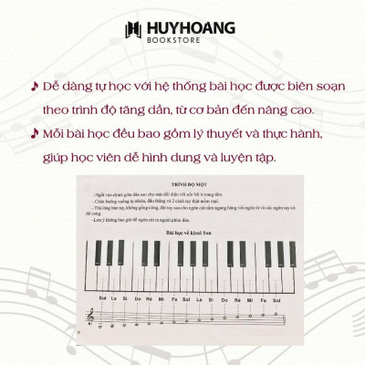Sách - Piano Methode Rose Phương Pháp Hồng - Giáo Trình Piano Nổi Tiếng Của Pháp - Huy Hoàng Bookstore