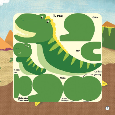 Sách Ghép Hình Phát Triển IQ - Chuyện Về Khủng Long
