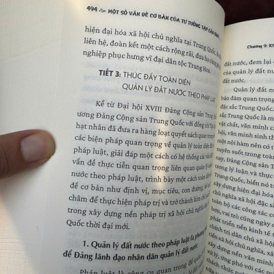 Một số vấn đề cơ bản của tư tưởng Tập Cận Bình về chủ nghĩa xã hội đặc sắc Trung Quốc thời đại mới – NXB CTQGST