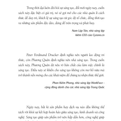 Sách: Sáng Tạo - Phương Thức Làm Việc Và Sinh Tồn trong Tương Lai