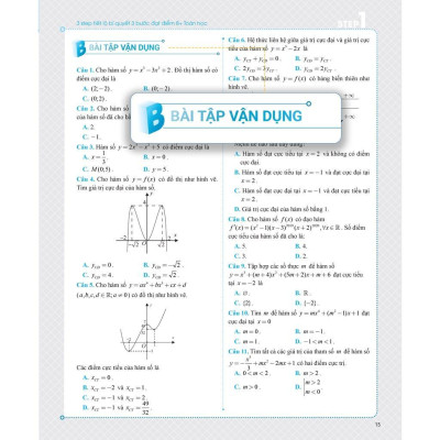 Sách - 3 STEP Khối A1 - Tiết Lộ Bí Quyết 3 Bước Đạt Điểm 8+ - Toán Học + Vật Lý + Tiếng Anh - Combo   3 Cuốn - Megabook