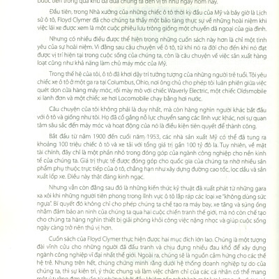LỊCH SỬ Ô TÔ – Floyd Clymer - Mai Yên Thi dịch - Trường Phương Books - NXB Dân Trí