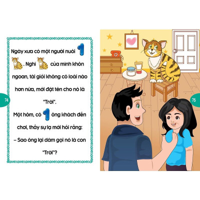 Bộ Sách Phát Triển Tư Duy Và Ngôn Ngữ Cho Bé - Truyện Đọc Bằng Hình Ảnh - Truyện Ngụ Ngôn Việt Nam đặc sắc tập 1