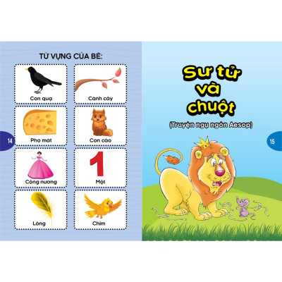 Bộ Sách Phát Triển Tư Duy Và Ngôn Ngữ Cho Bé - Truyện Đọc Bằng Hình Ảnh - Truyện Ngụ Ngôn Thế giới đặc sắc tập 1- ( VT )