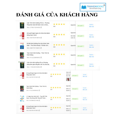 Sách mới: Ăn lành sống mạnh + Toàn cảnh dinh dưỡng (TB)