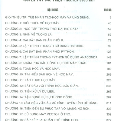 Trí Tuệ Nhân Tạo Học Máy Và Ứng Dụng