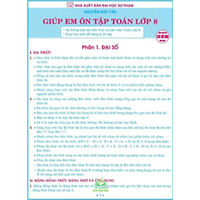 Sách - Giúp Em Ôn Tập Toán Lớp 6-7-8-9 (Dùng Chung Cho Các Bộ SGK Hiện Hành) - HA #huongbook