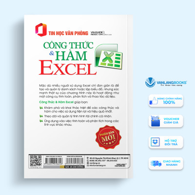 Tin Học Văn Phòng - Công Thức Và Hàm Excel - Tái Bản - Vanlangbooks